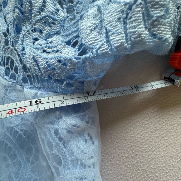 WLZD Blue Floral Dress size L - Picture 7 of 9